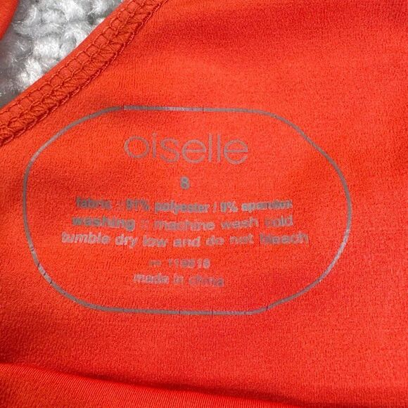 Oiselle Orange Running Tank Top Orange - Picture 3 of 7